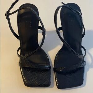 Elegant Black Strappy Heels